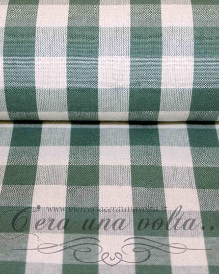 Tessuto in cotone country squares