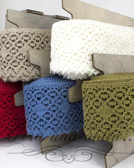 Pizzo alto in cotone