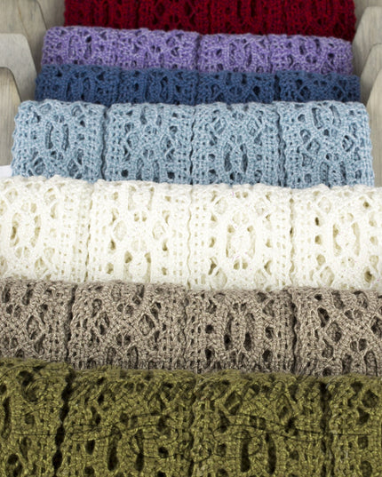 Pizzo tramezzo colorato