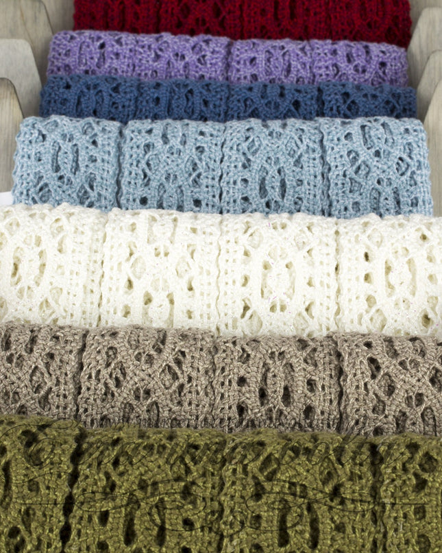 Pizzo tramezzo colorato