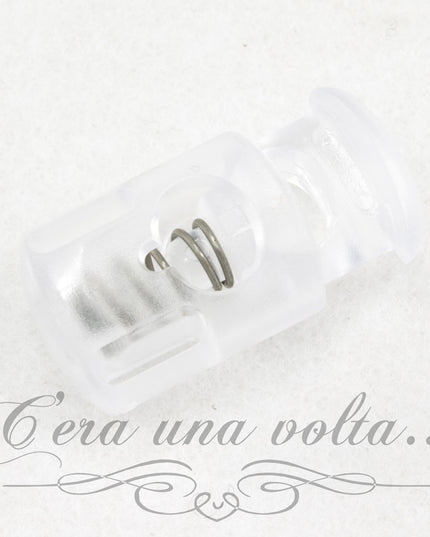 Fermacorda per tende trasparente 1 foro