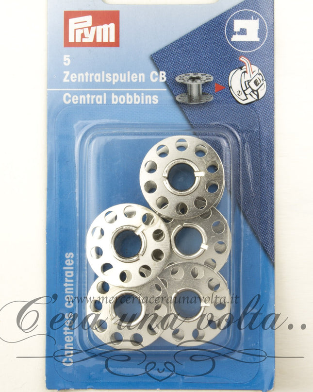 Bobine per macchine da cucire in metallo