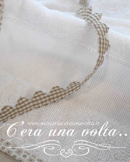 Set asilo 3 pz da ricamare Beige Fox