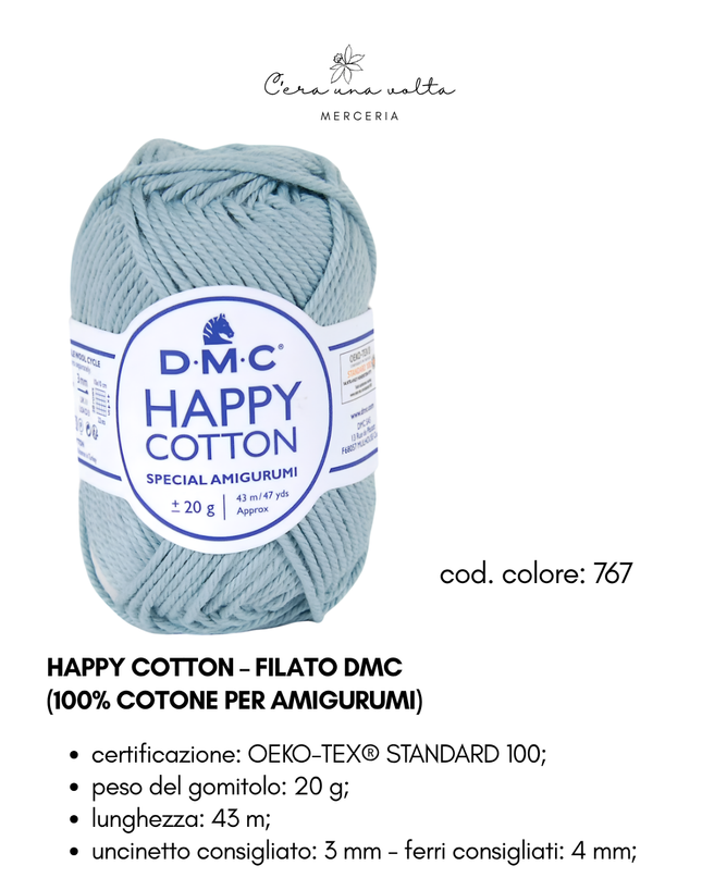 DMC Happy Cotton – Filato 100% cotone per amigurumi