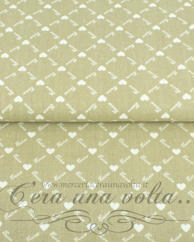 Cm 70 x cm 60 Scampolo Tessuto cuori