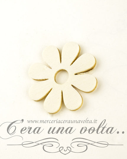 Decoro in legno fiore