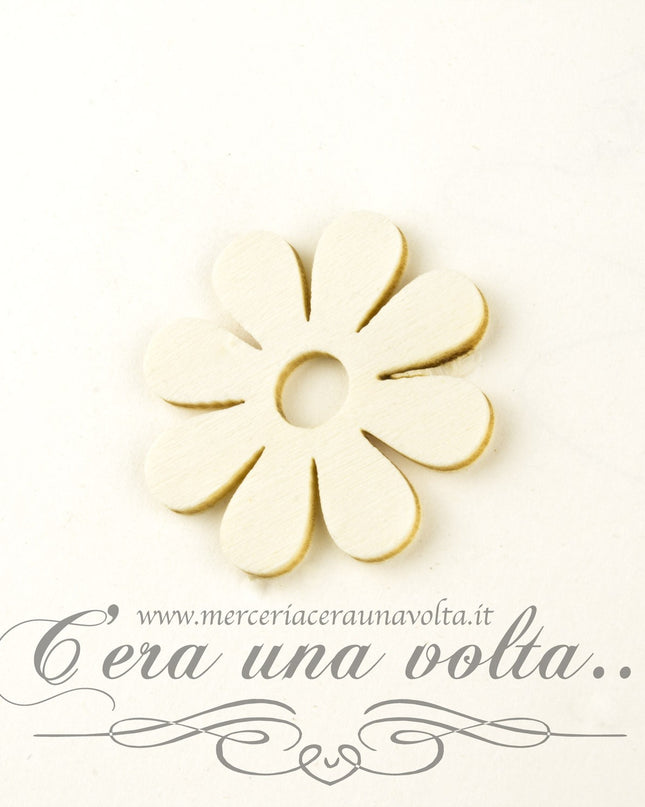 Decoro in legno fiore