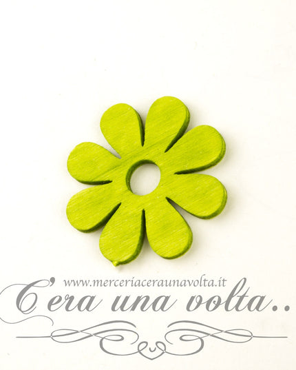 Decoro in legno fiore