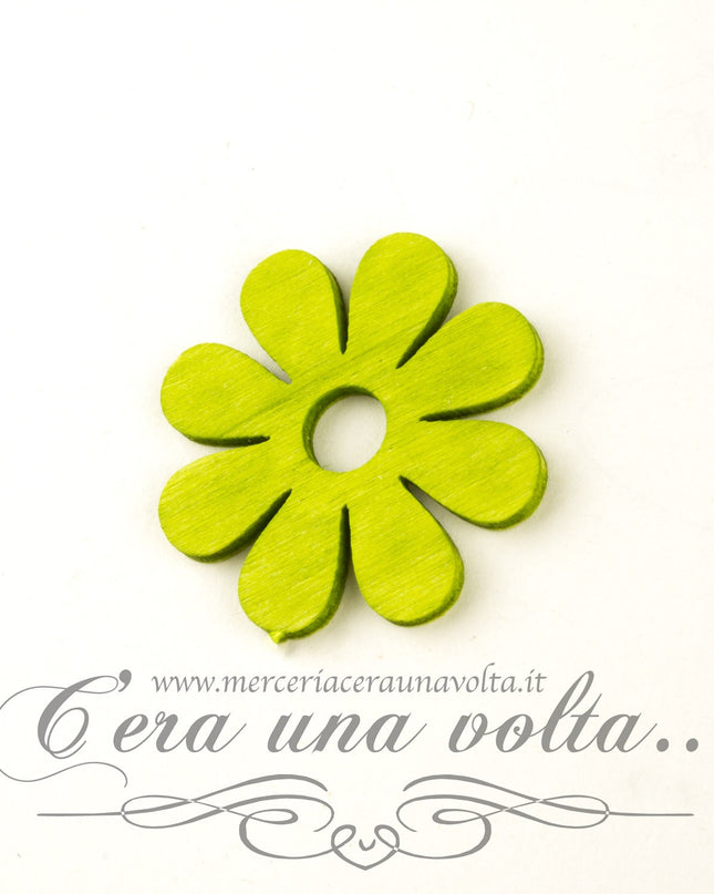Decoro in legno fiore