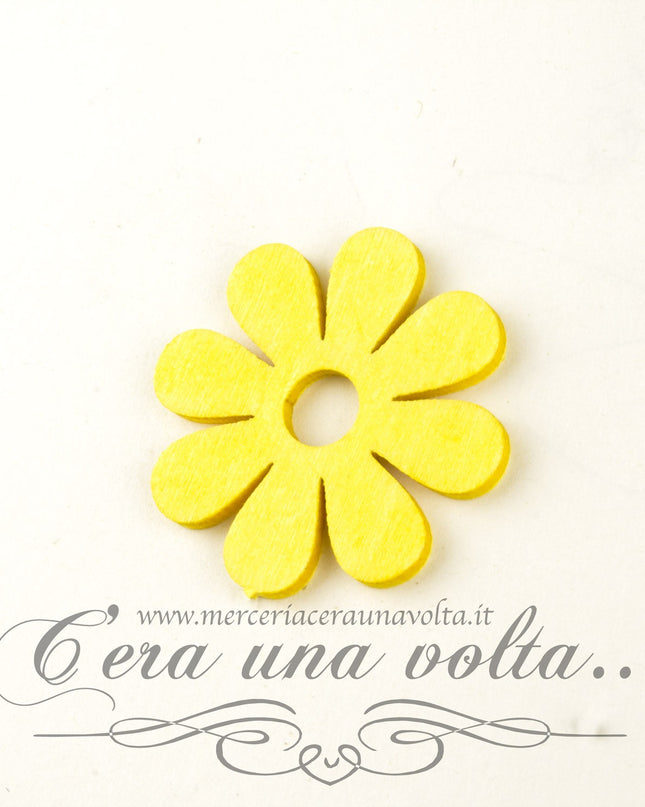 Decoro in legno fiore