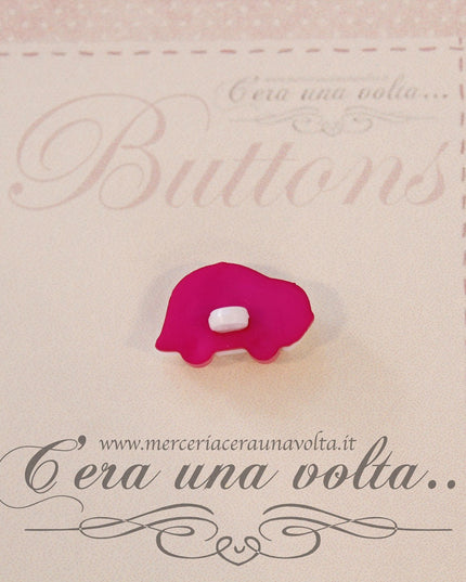 Bottone a forma di Auto Rosa