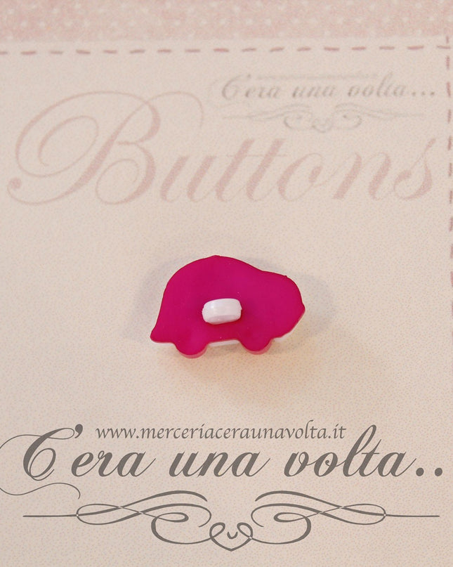 Bottone a forma di Auto Rosa