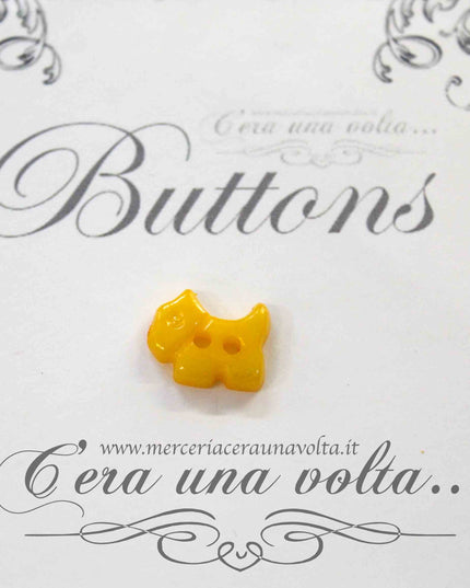 Set 10 pz Bottoni a forma di cagnolino