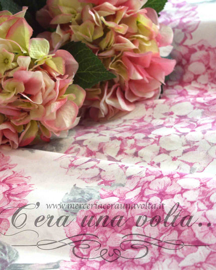 Tessuto Ortensie