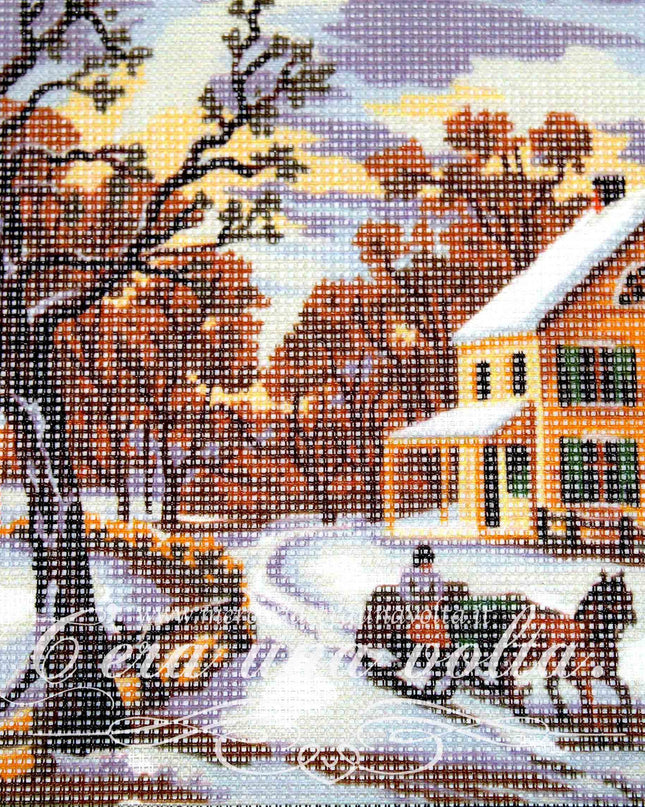 Kit mezzopunto il Paesaggio Invernale