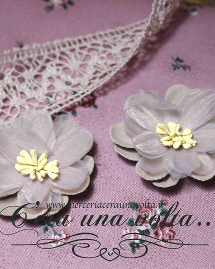 Fiore in carta Magnolia Rosa Antico