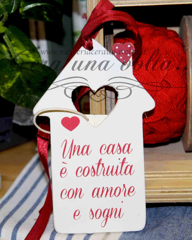 Tag In legno casetta