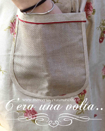 Grembiule a vita da ricamare Roses