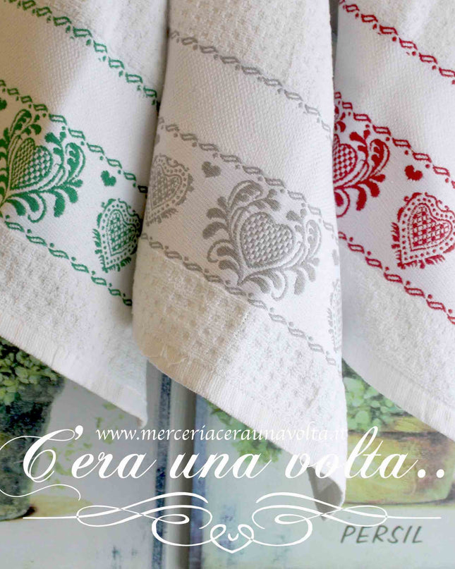 Strofinaccio cuori in Spugna