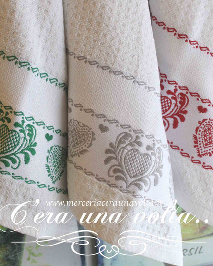 Strofinaccio cuori in Spugna