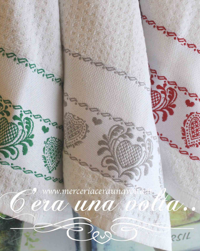 Strofinaccio cuori in Spugna