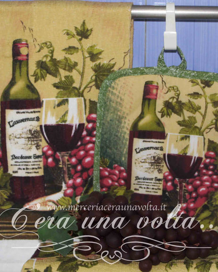 Set 2 pz cucina Provencal Grapes