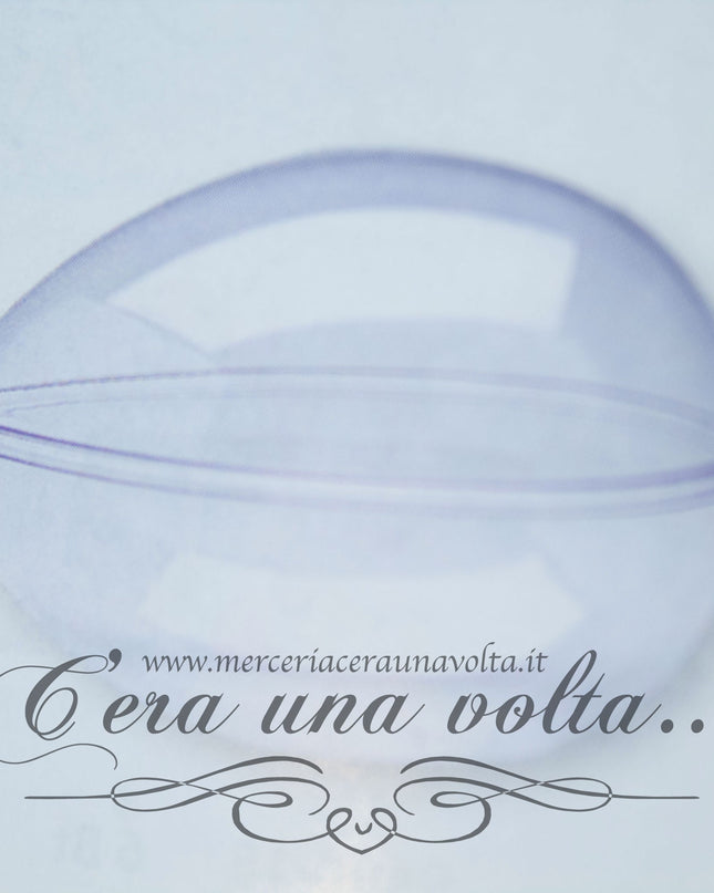 Uovo in plastica trasparente 60 mm
