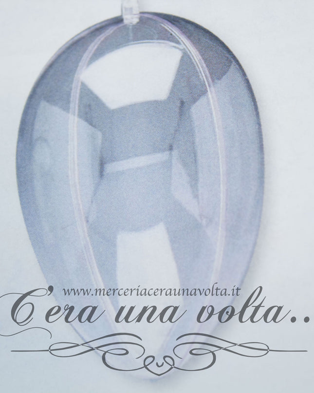Uovo in plastica trasparente 60 mm