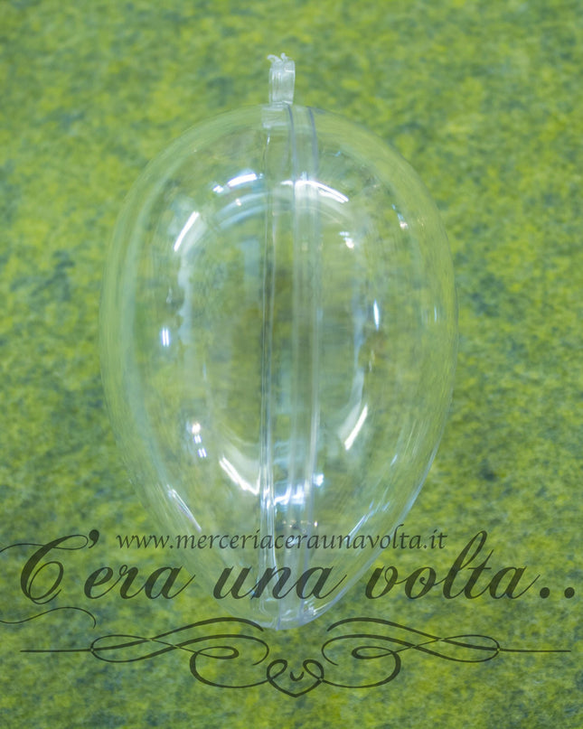 Uovo in plastica trasparente 60 mm