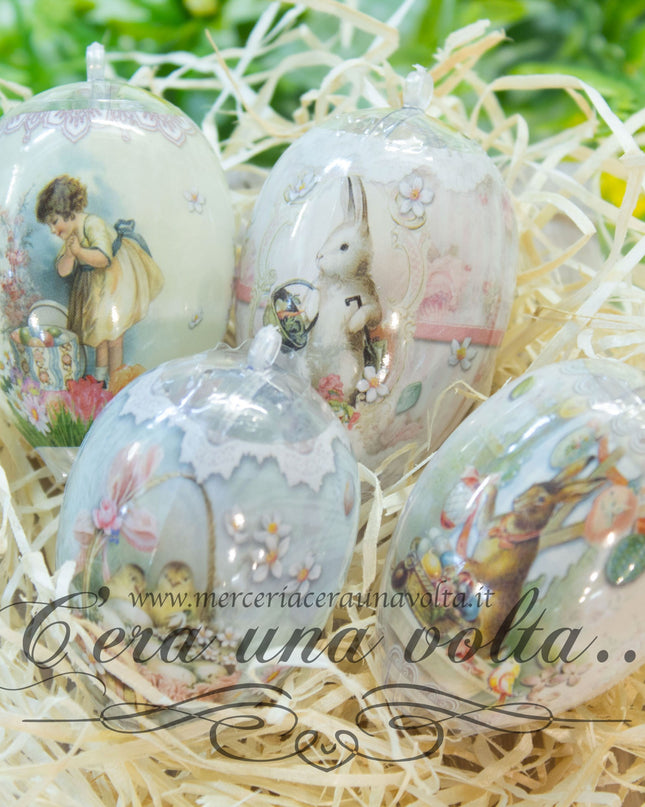 Uovo in plastica trasparente 60 mm