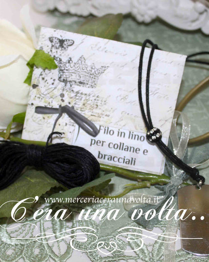 5 mt Cordino in lino per collane e braccialetti