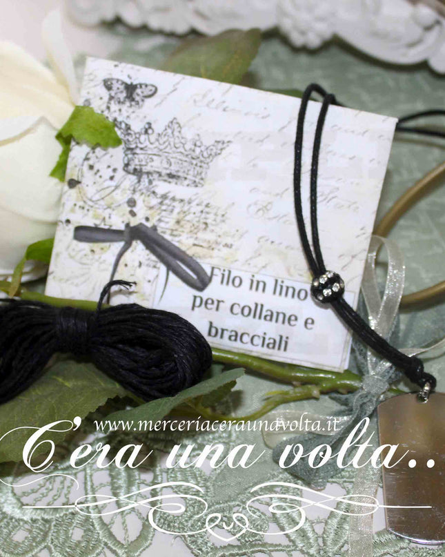 5 mt Cordino in lino per collane e braccialetti