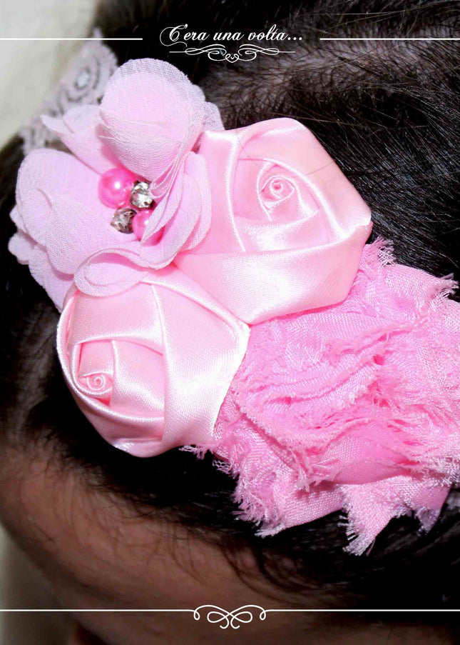 Fascia per capelli Rosa
