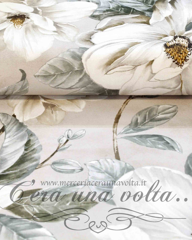 Cm 148 x cm 140 Scampolo Tessuto antimacchia Magnolia
