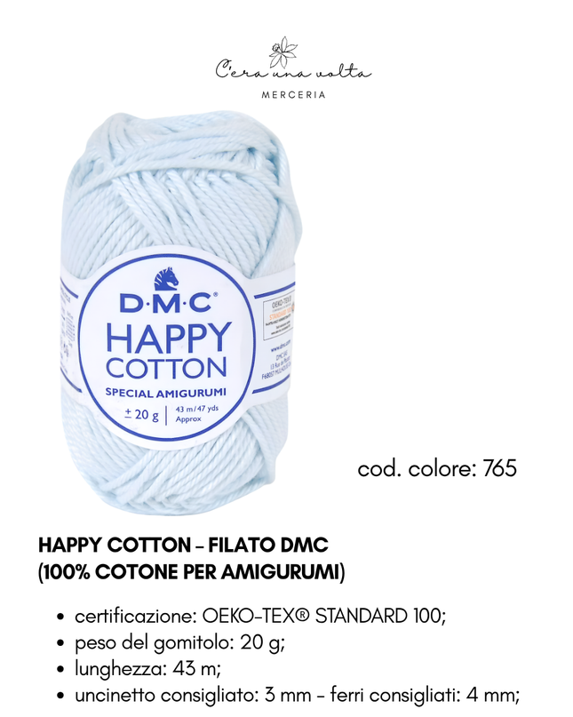 DMC Happy Cotton – Filato 100% cotone per amigurumi