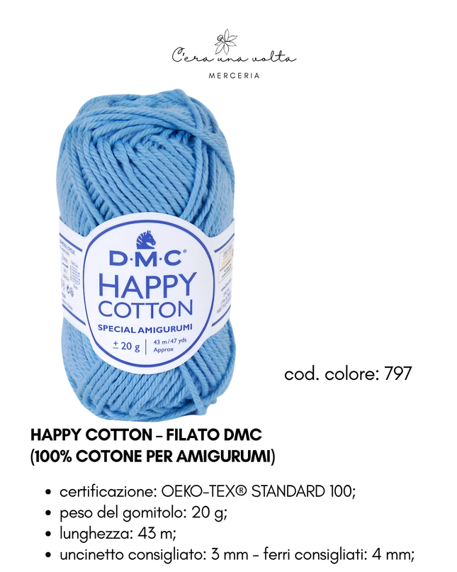 DMC Happy Cotton – Filato 100% cotone per amigurumi