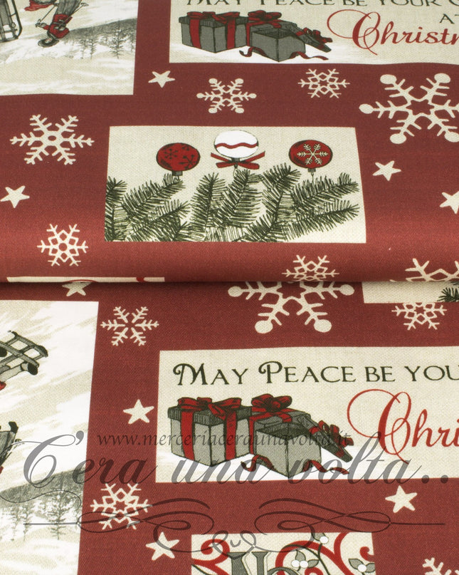 Tessuto Natale Vintage