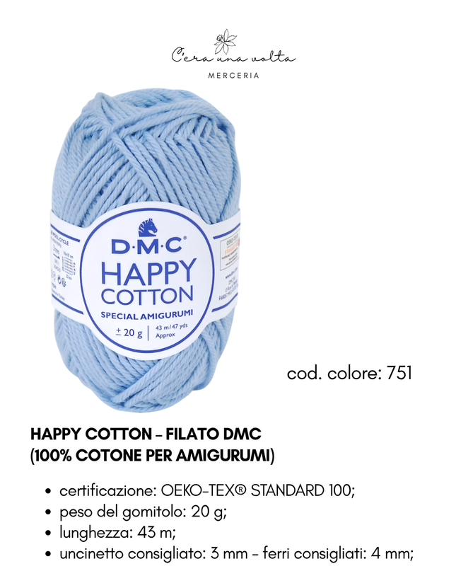 DMC Happy Cotton – Filato 100% cotone per amigurumi
