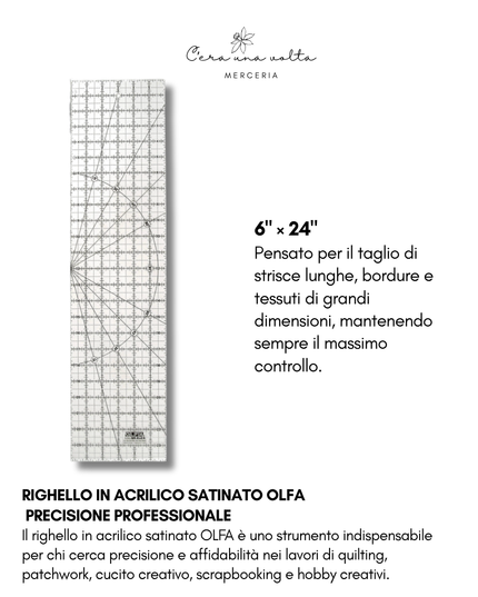 Righello in Acrilico Satinato OLFA – Precisione Professionale