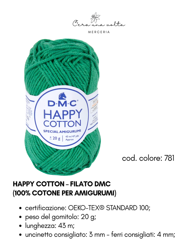 DMC Happy Cotton – Filato 100% cotone per amigurumi