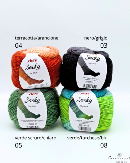 Socky – Filato sfumato per calze