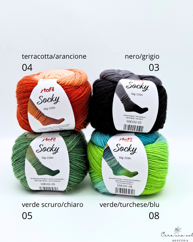 Socky – Filato sfumato per calze