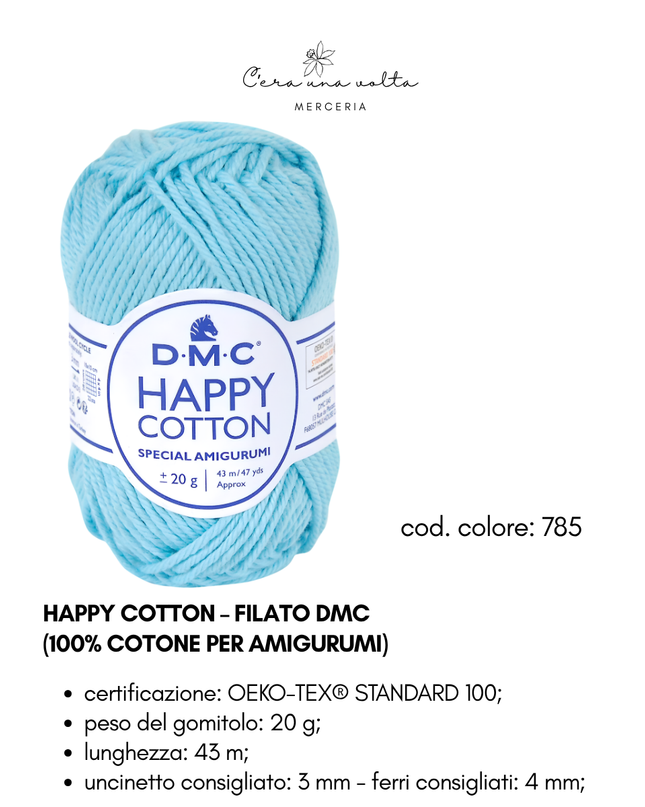DMC Happy Cotton – Filato 100% cotone per amigurumi