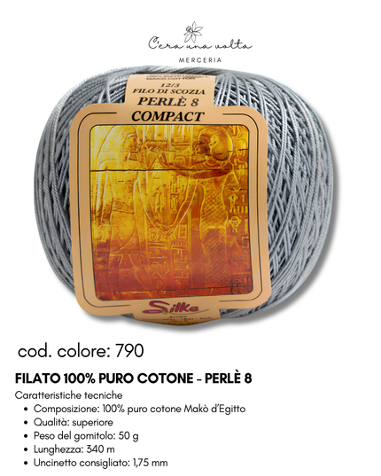Filato 100% Puro Cotone - Perlè 5 e Perlè 8