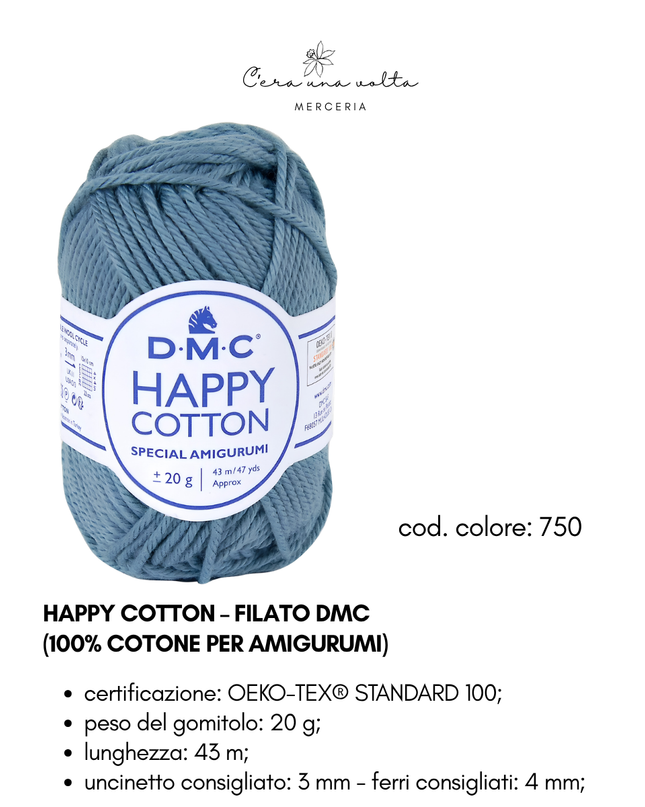 DMC Happy Cotton – Filato 100% cotone per amigurumi