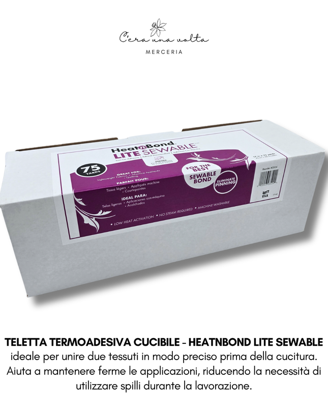 Teletta termoadesiva cucibile - HeatnBond Lite Sewable