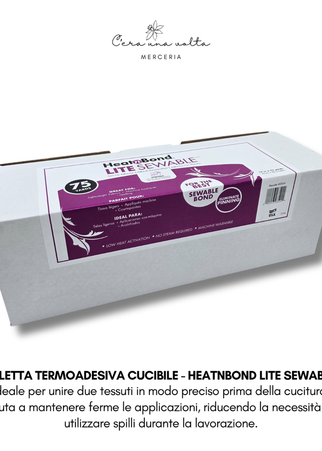 Teletta termoadesiva cucibile - HeatnBond Lite Sewable