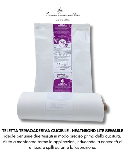 Teletta termoadesiva cucibile - HeatnBond Lite Sewable