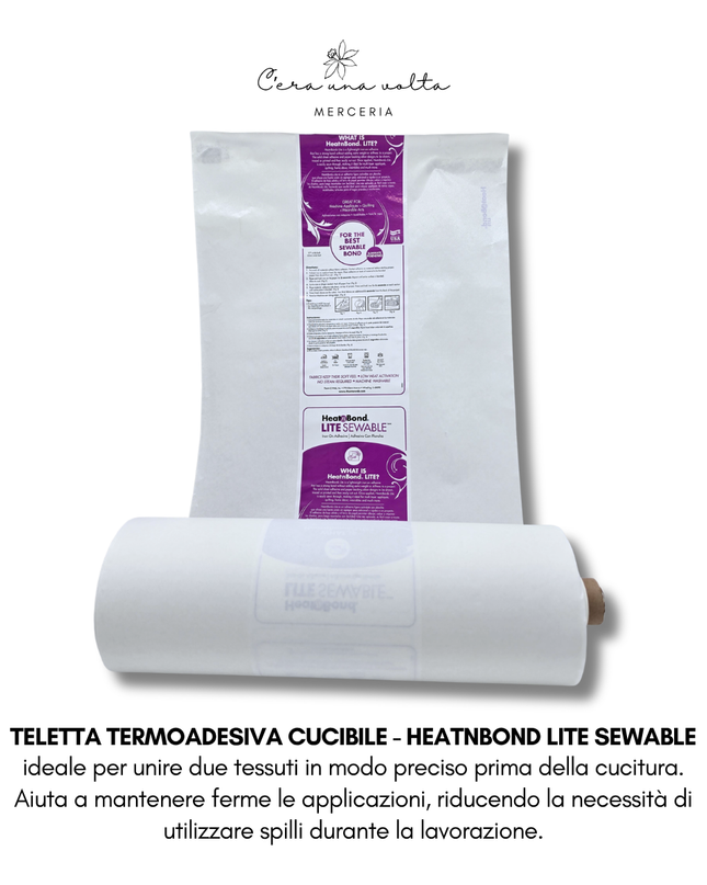 Teletta termoadesiva cucibile - HeatnBond Lite Sewable
