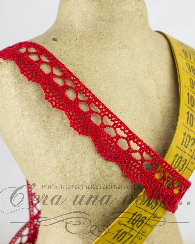 Merletto fusello colorato